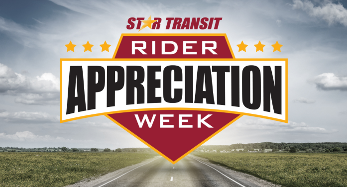 STAR Transit Celebrates Rider Appreciation Week, April 22–28
