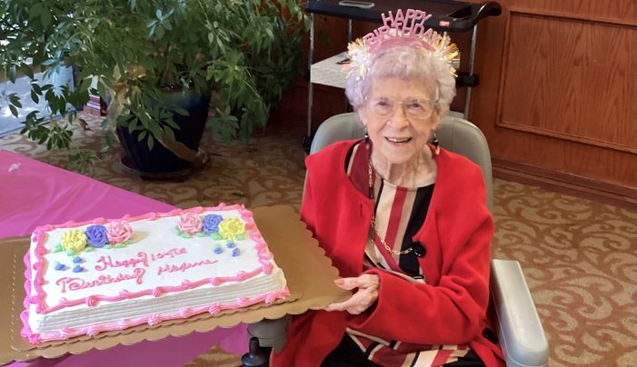 Rockwall resident celebrates 104th birthday at Brookdale
