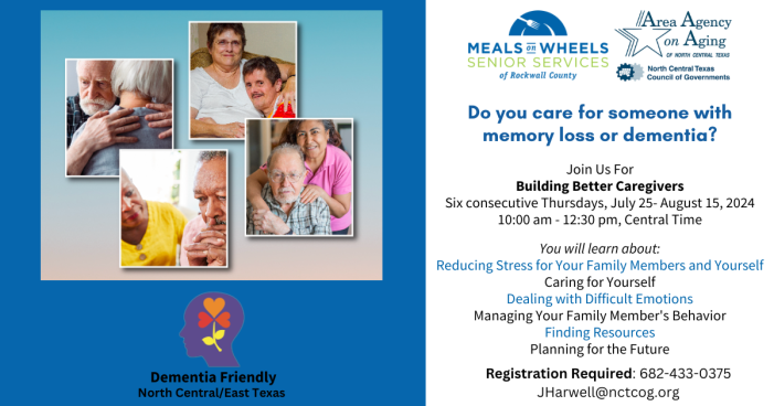 “Building Better Caregivers”; a free webinar series by Meals on Wheels Senior Services and Area Agency on Aging