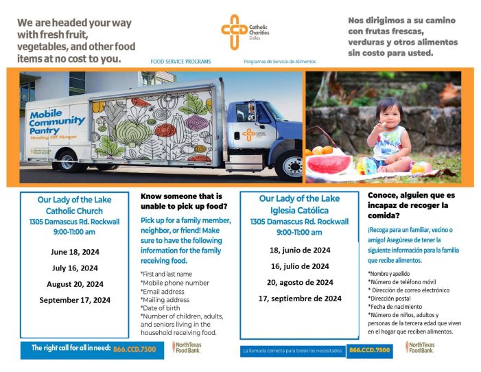 Mobile Food Pantry arrives in Rockwall Tuesday, June 18