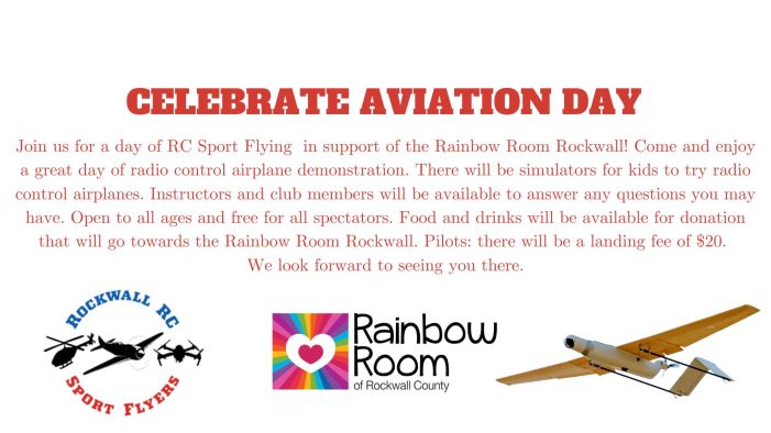 Public invited to RC Flying Club Aviation Day supporting Rockwall’s Rainbow Room