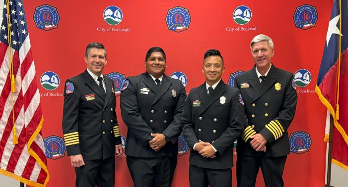 Rockwall Fire Department celebrates Driver Engineer promotions