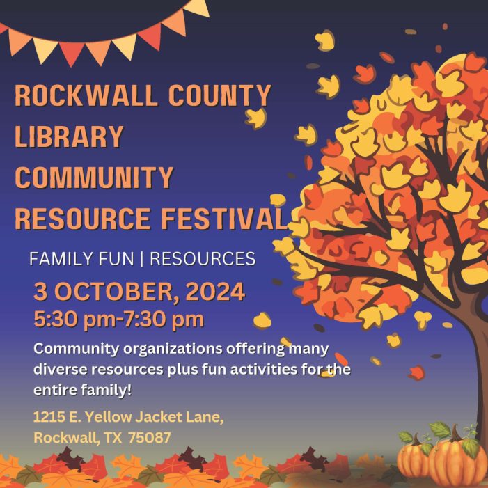 Rockwall County Community Resource Festival planned for October 3