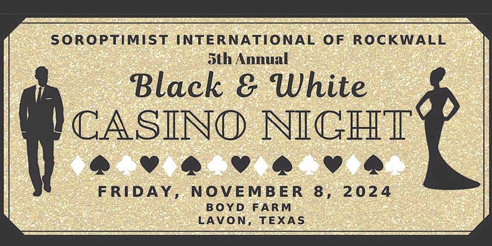 b and W casino night