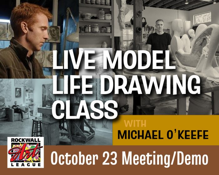 Rockwall Art League presents: Live Model Life Drawing Class with Michael O’Keefe