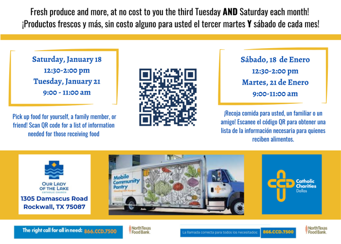 Mobile Food Pantry makes stop in Rockwall on Saturday, January 18