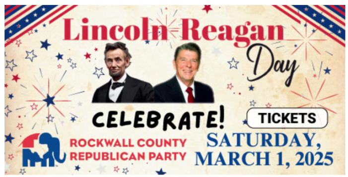 Rockwall County Republican Party to welcome Lt Governor Dan Patrick as Lincoln-Reagan Day speaker