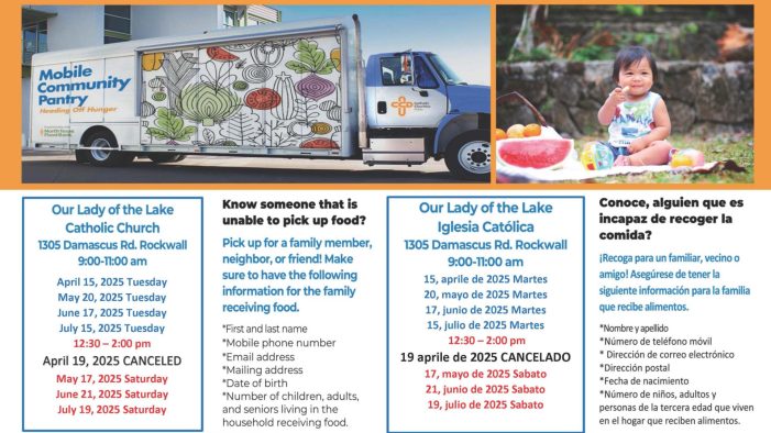 April Mobile Food Pantry date announced for Rockwall April Mobile Food Pantry date announced for Rockwall