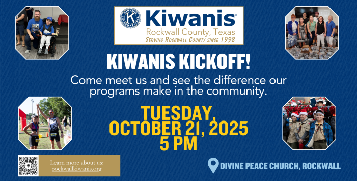 Kiwanis Club of Rockwall County hosts kickoff event