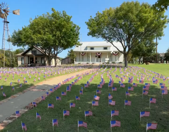 Silent memorial of flags pays tribute to 9/11 lives lost