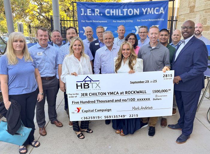 HomeBank Texas presents $500,000 gift for future of Rockwall’s YMCA