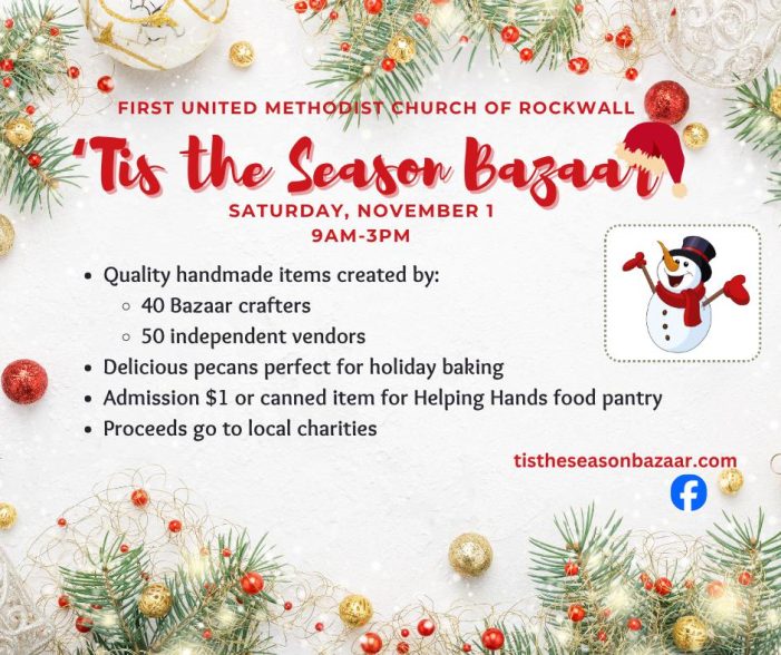 Kick off the holidays this Saturday at the 51st Annual “Tis the Season Bazaar