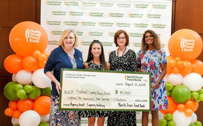 Rockwall County Helping Hands receives grant from the North Texas Food Bank
