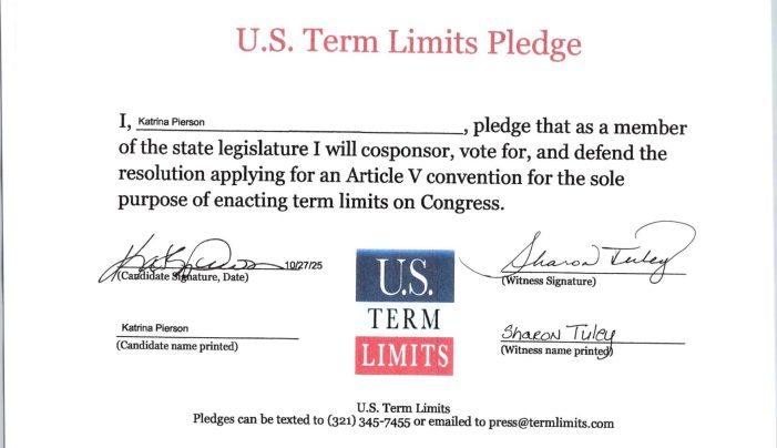 Rep. Katrina Pierson pledges to support Congressional Term Limits