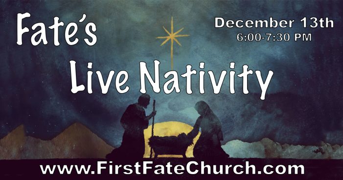 Live Nativity Dec. 13 at First Fate Church