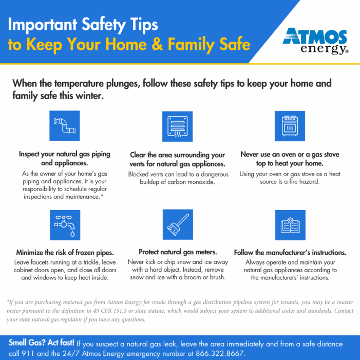 Winter weather tips from Atmos Energy