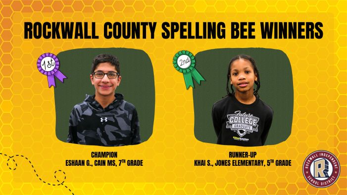 Rockwall ISD student wins County Spelling Bee, advances to Regional Competition