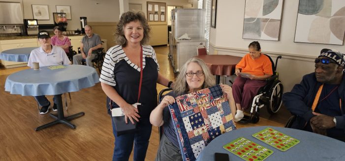 Rockwall woman delivers handmade lap quilts — and a message of love — to local seniors