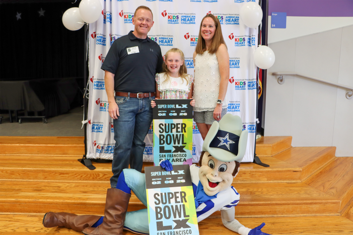 Rockwall ISD student prepares for Super Bowl trip after winning national Kids Heart Challenge prize