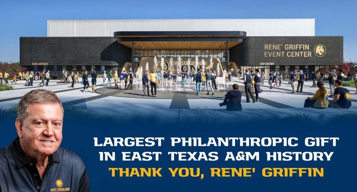 East Texas A&M receives $8 Million gift from Rene’ Griffin, largest in university history