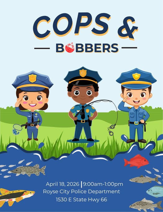 Royse City Police Department to host ‘Cops and Bobbers’ kids fishing event April 18