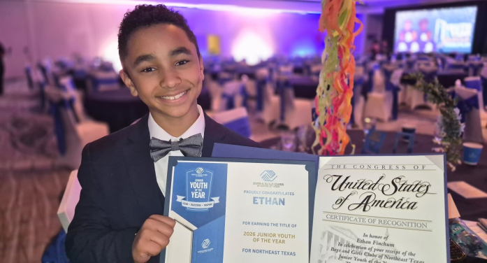 Boys & Girls Clubs of Northeast Texas Announces Junior Youth of the Year Winner