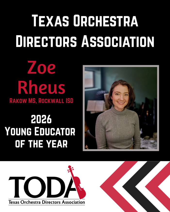 Rakow MS Orchestra Teacher Named Young Educator of the Year