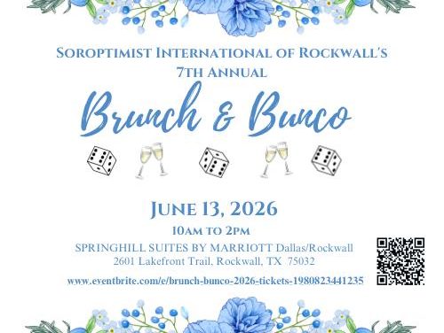 Rockwall Soroptimist to host Brunch & Bunco June 13