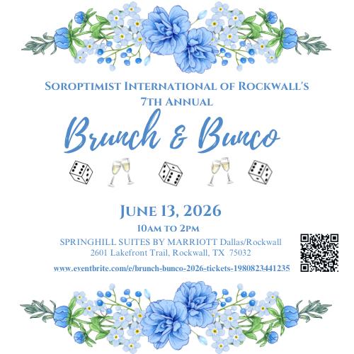 Rockwall Soroptimist to host Brunch & Bunco June 13