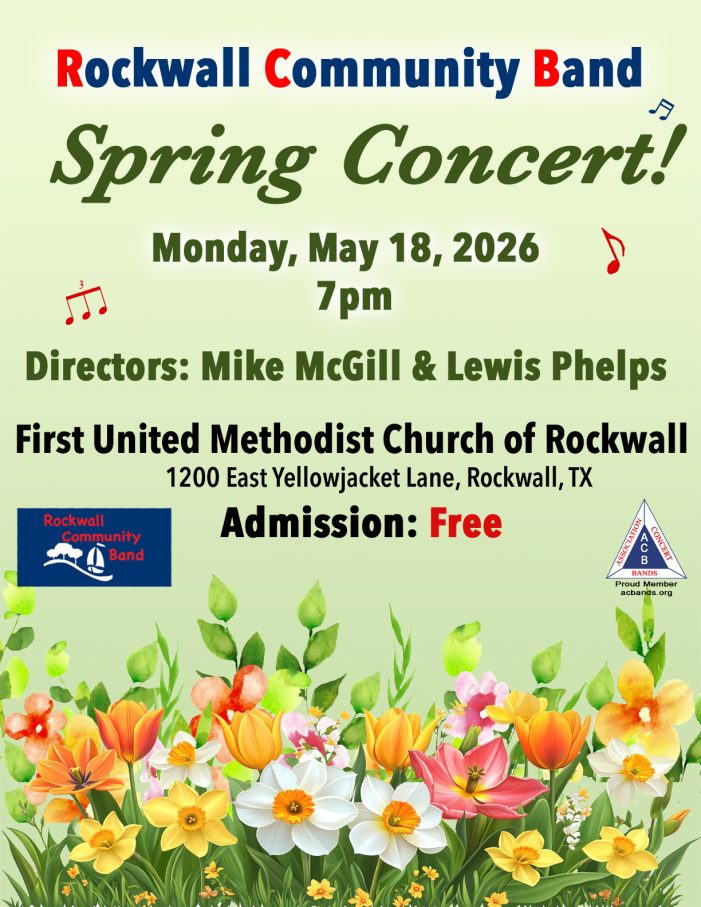 Rockwall Community Band to host Spring Concert