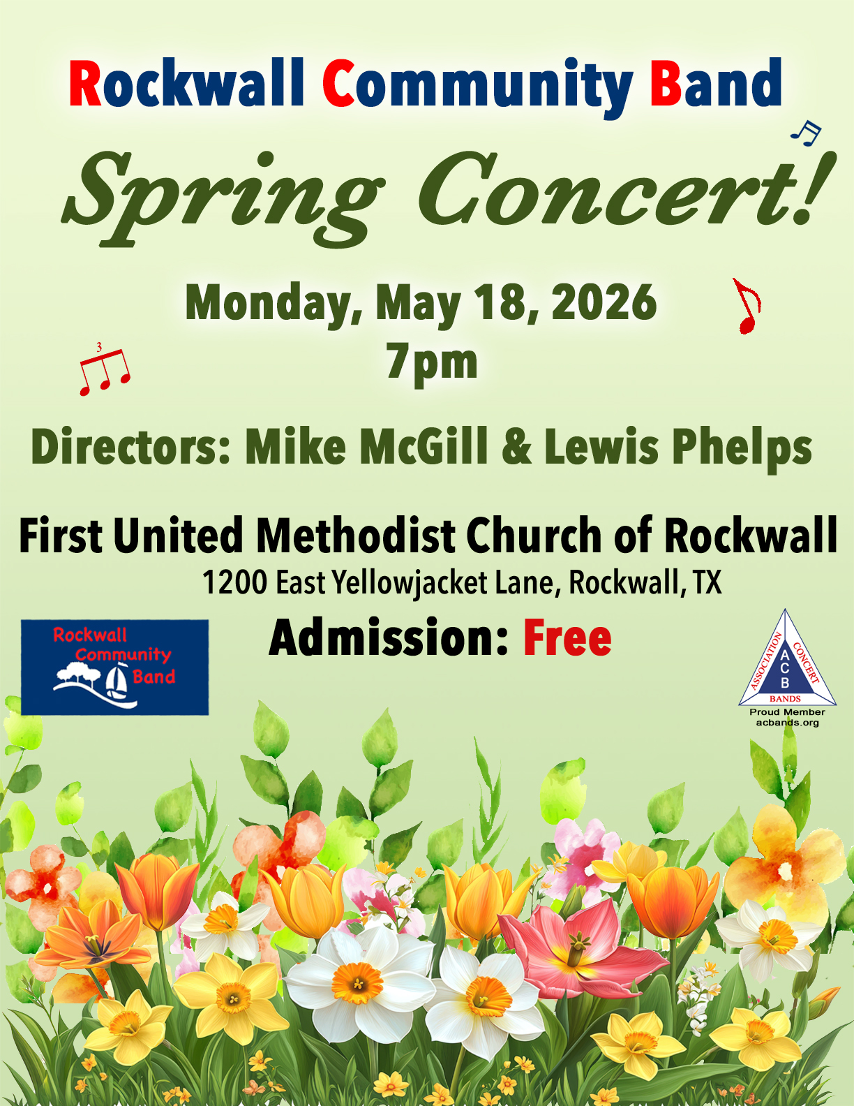 Rockwall Community Band to host Spring Concert