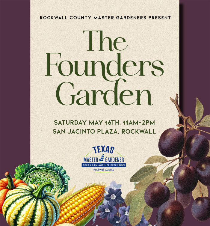 Rockwall County Master Gardeners to present interactive ‘Founders Garden’ experience