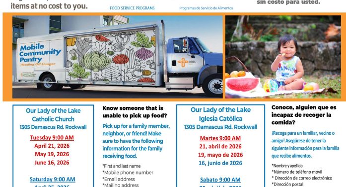 Mobile Community Pantry Returns to Rockwall with Upcoming Distribution Dates