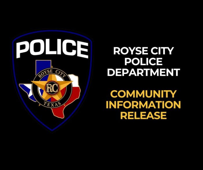 Royse City Police Department Respond to Panic Alarm and Lockdown at Ouida Baley Middle School