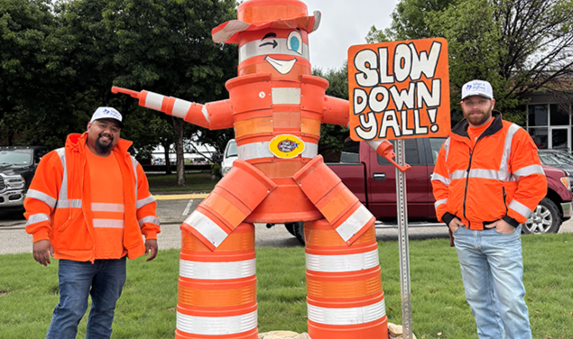 TxDOT’s Cone Cowboy Says ‘Slow Down in Work Zones’