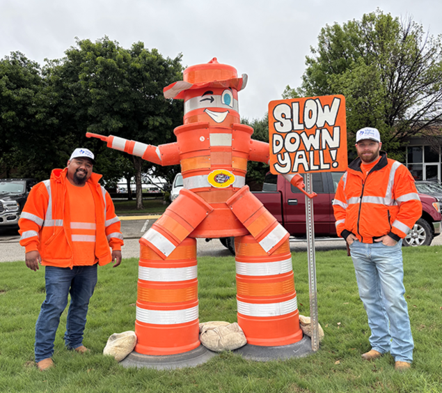 TxDOT’s Cone Cowboy Says ‘Slow Down in Work Zones’
