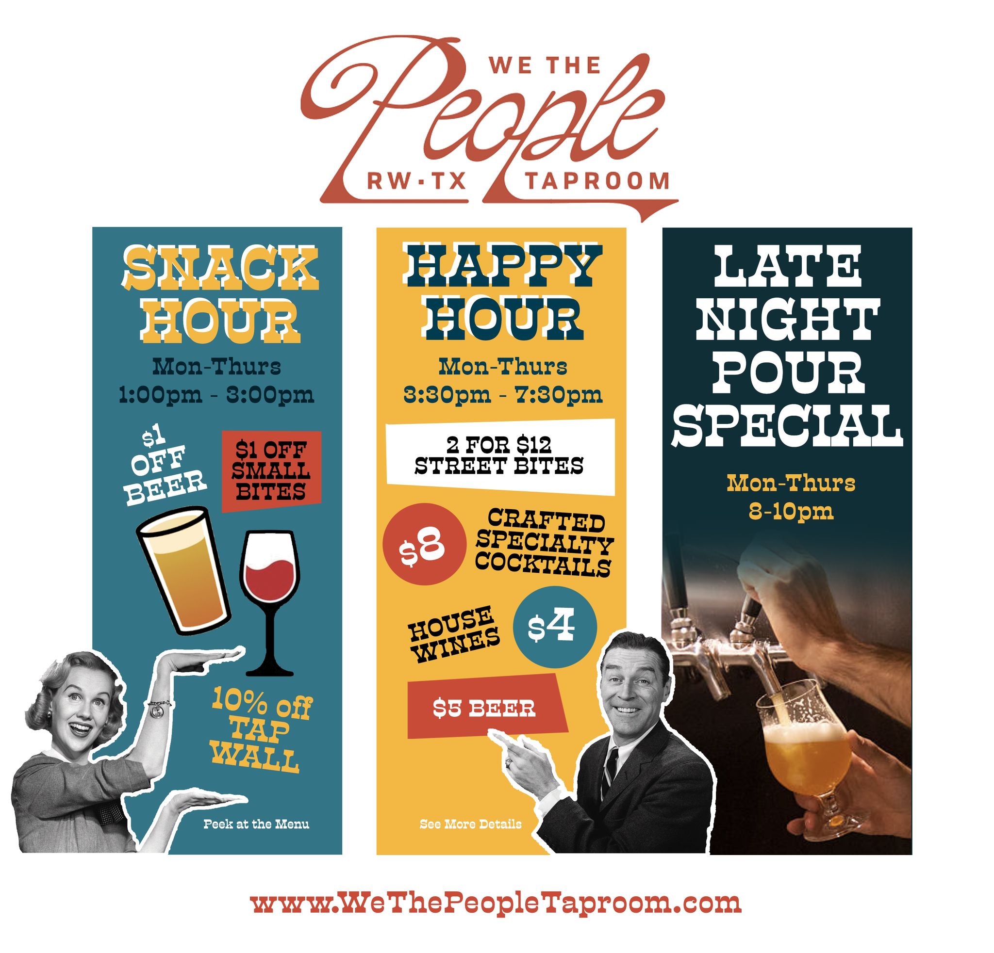 We The People Taproom Launches “Snack Hour” and Extended Happy Hour in Rockwall