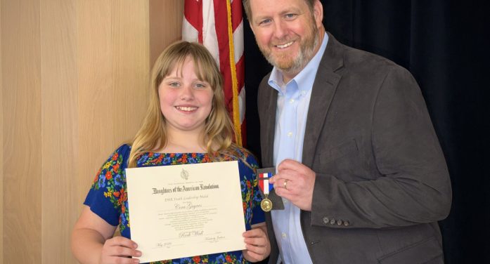 Local Student Cora Guynes Honored with DAR Youth Leadership Award