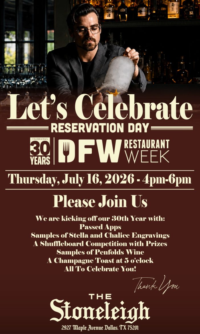 DFW Restaurant Week to Reveal Restaurants, Open Reservations July 16 ...