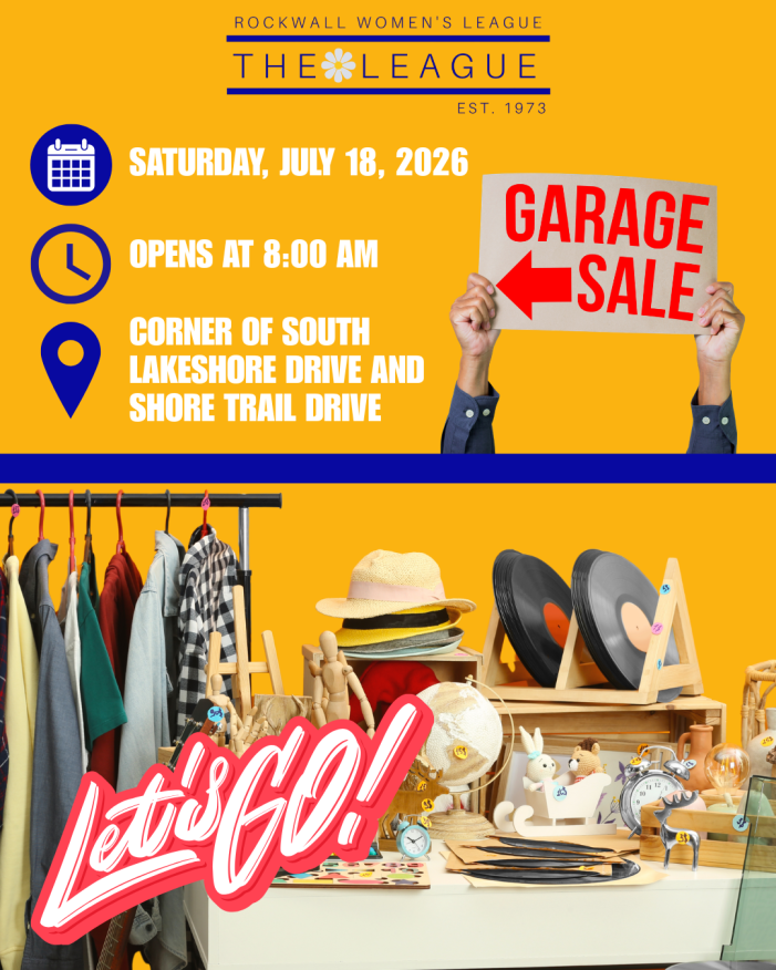 Rockwall Women’s League garage sale will raise funds for scholarships, grants