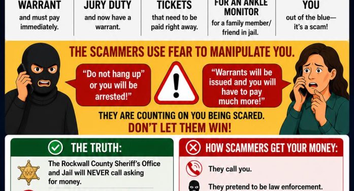 Rockwall County Sheriff’s Office Warns of Cryptocurrency Scam