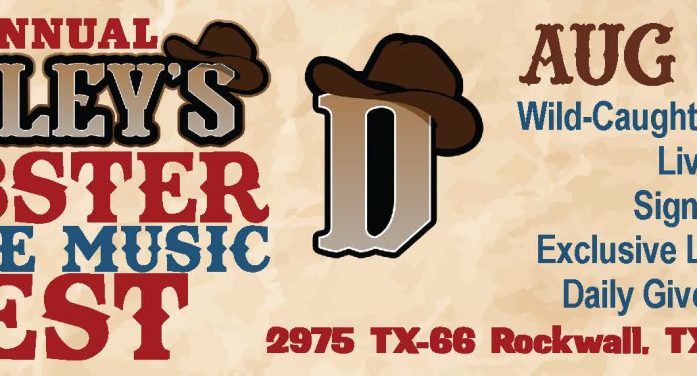 Rockwall’s Dudley’s Sports Grill to Host Lobster & Live Music Fest Aug. 19-30