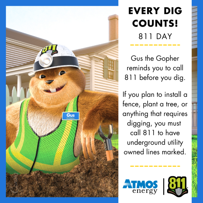 Atmos Energy Celebrates 811 Day with Gold Cup of Safe Digging