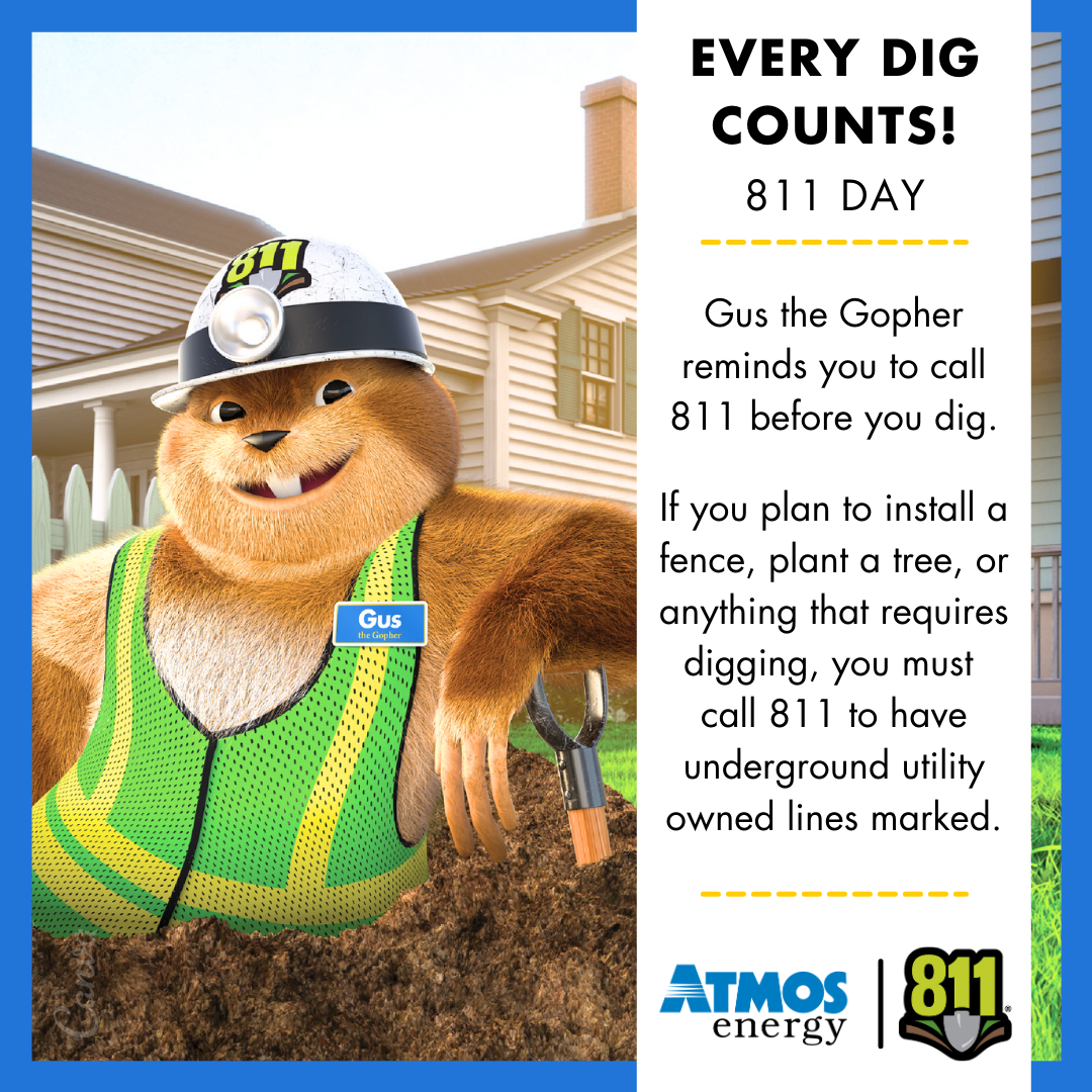 Atmos Energy Celebrates 811 Day with Gold Cup of Safe Digging