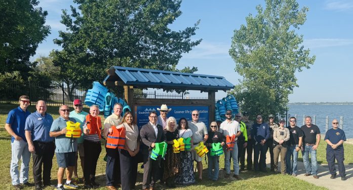City of Heath Opens Loaner Life Jacket Station at Terry Park