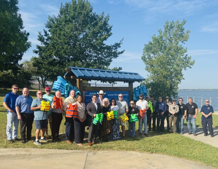 City of Heath Opens Loaner Life Jacket Station at Terry Park