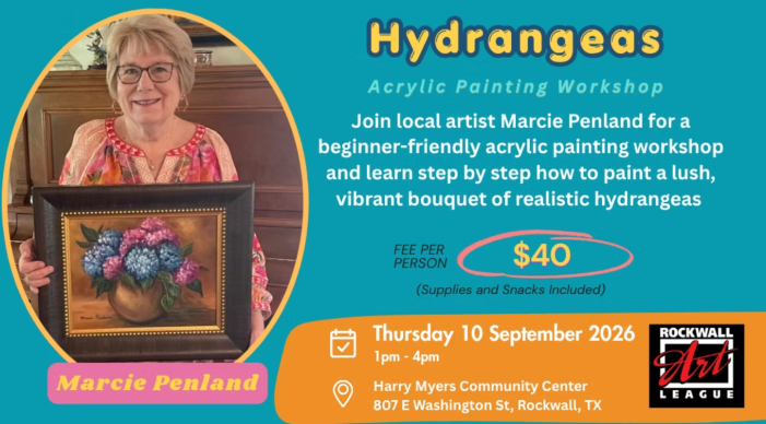 Rockwall Art League to host  hydrangea painting workshop Sept. 10