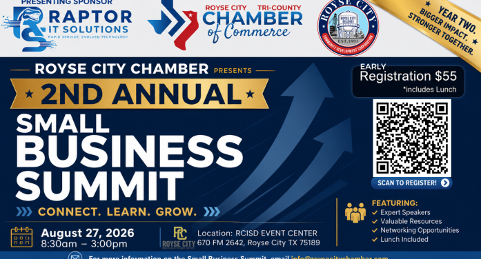 Royse City Chamber Announces Second Annual Small Business Summit