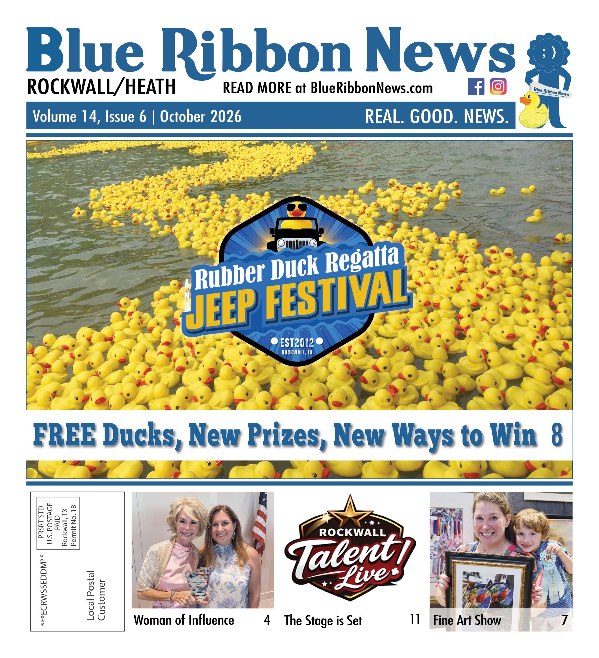 Blue Ribbon News’ October issue makes a splash with fall fun, hometown stories