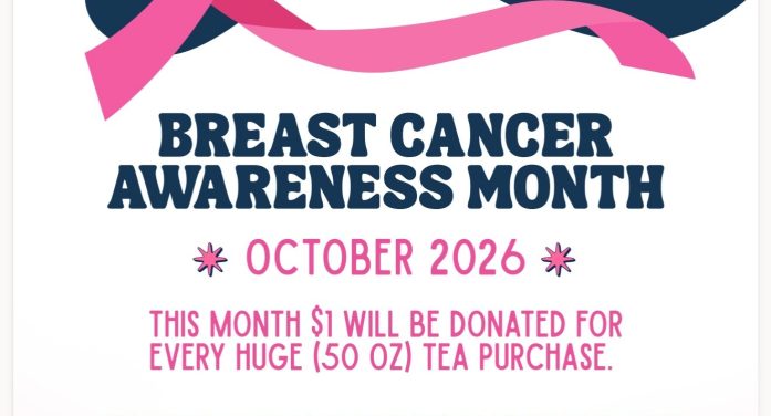 HTeaO Rockwall to donate $1 for every Huge Tea sold in October